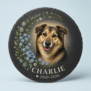 Custom Pet Memorial Portrait Slate Stone – Name & Years - Personalized Memorial Stone a9dddaac-83af-42ee-a046-0fddde917752.png