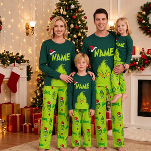 Personalized Christmas Pajamas, Grinch Family Pajamas, Matching Christmas Green Family Pajamas, Couples Christmas Pajamas Monogram a9e1cbfb-249e-4449-a232-f0ec9c707cf7-ggfg-5-.webp