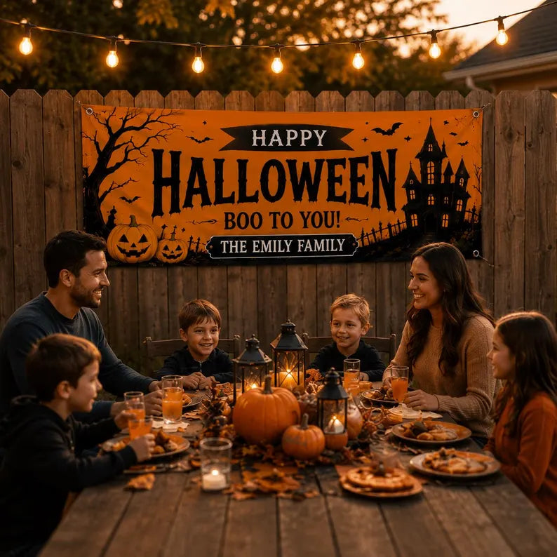 Personalized Halloween Party Banner, Custom Family Name Halloween Backdrop, Happy Halloween Boo To You Banner, Indoor Outdoor Party Decor a9e74c0c-8408-43db-bbca-ad5c0058364b-dsfdfdrgg-3-.webp