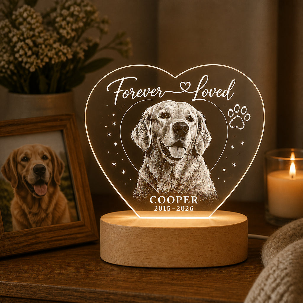 Pet Memorial LED Night Light — Forever Loved (Photo + Name + Years) - Personalized 3D LED Light Wooden Base a9f4ae0b-457e-41d7-a95b-b3f50ad34aae.jpg