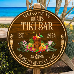 Personalized Tiki Bar Sign, Round Wood Decor for Outdoor Bar a9f83644-5169-458a-b657-607909ab827d-4.jpg