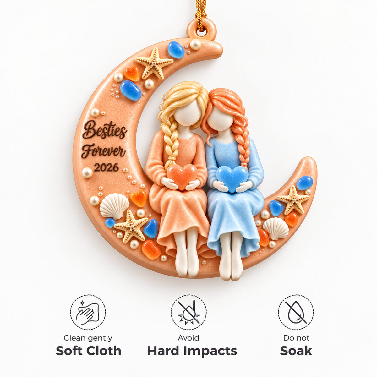 Besties Forever Acrylic Ornament - Personalised Gifts for Friends aa0aa7a5-04ee-4945-afff-a9a60d03fea3-5-7-.png