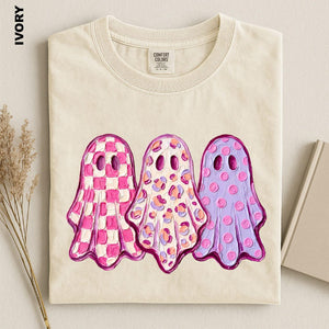 Halloween Ghost Shirt, Cute Pink Ghost Tee, Comfort Colors Spooky Season T-shirt, Tis The Season Sweatshirt, Cozy Fall Halloween Graphic Top aa32e348-4abe-4549-be7e-d8f6d43b109e-2.jpg