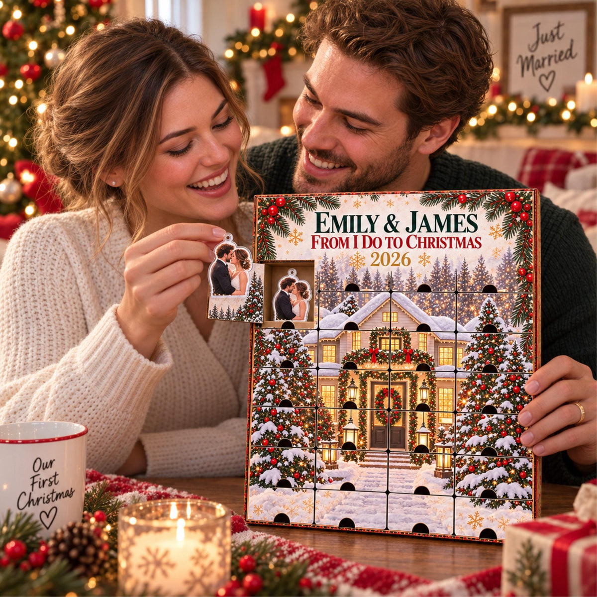 Personalized Wedding Memory Advent Calendar with 24 Custom Photo Acrylic Ornaments, Newlywed Christmas Gift, Wedding Keepsake for Couple aa384098-f311-4f71-9a99-593a385327e4-il_fullxfull.8590164548_lyw1.jpg