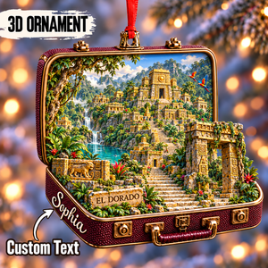 Personalized El Dorado 3D Suitcase Christmas Ornament – Lost City of Gold Keepsake & Gift for Adventure Lovers aa5e5136-779e-4915-9ea7-bb2656a8ac89-Sophia-s-El-Dorado-Jungle-Suitcase-Ornament.png