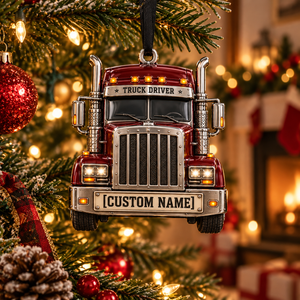 Personalized Truck Driver Christmas Gift - Custom Name Burgundy Big Rig Ornament aa5f5367-4e97-4925-8a2c-dc85ad253f17-Image-Sep-23-2026-10_25_09-AM-1-.png