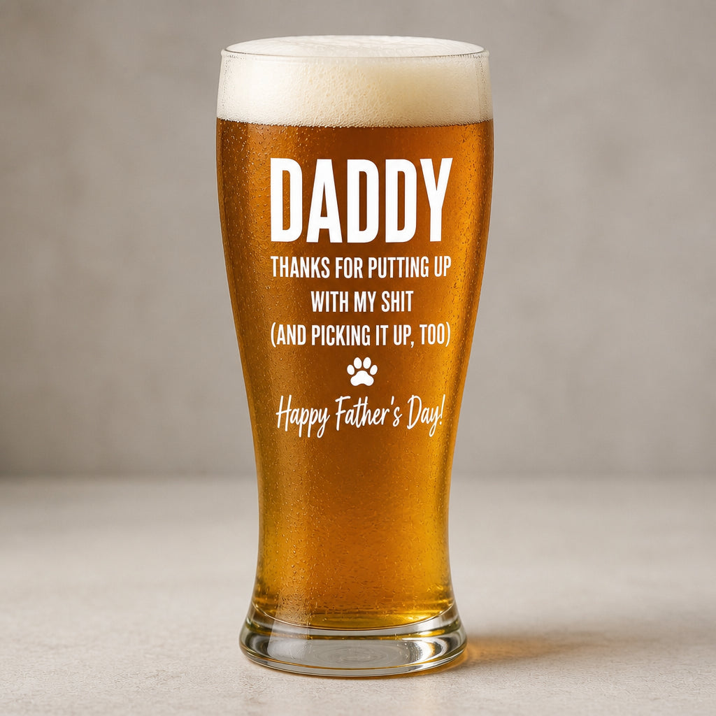 Dog Dad Beer Glass – Funny Father’s Day + Pet Portrait (Front/Back) - Personalized Beer Glass aa61c85c-7ac7-4d02-865e-1a1674d60455.jpg
