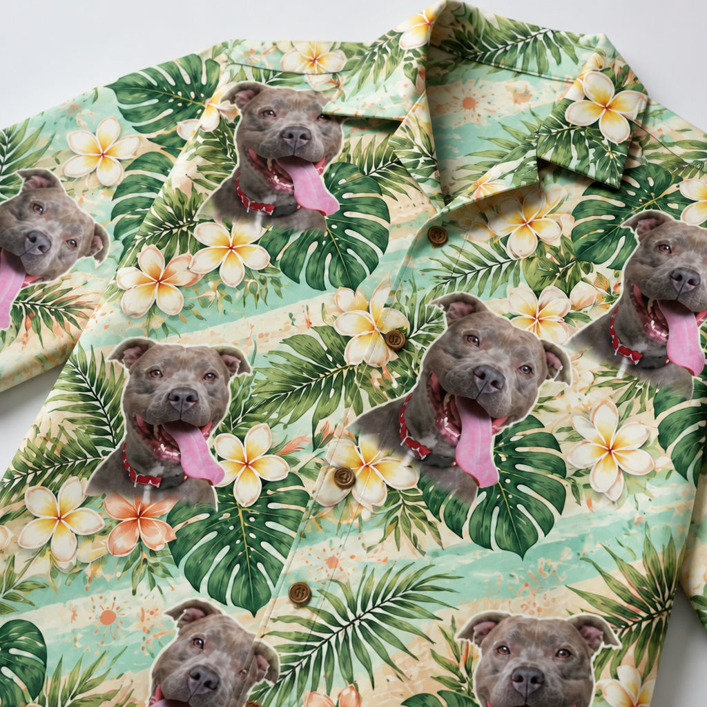 Custom Pet Photo Hawaiian Shirt – Tropical Plumeria Pattern - Personalized Hawaiian Shirt aa6394b0-6009-44f4-a0c8-ca3390bafcc4.jpg