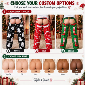 Personalized Men Funny Chaps Pajama Pants, Custom Open Back Holiday Loungewear aa6ec3d9-c7e9-4aac-99aa-4c66bfd8a7f2-2.jpg