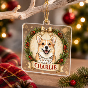Custom Pet Photo to Illustration Name Ornament - Personalized Transparent Acrylic Ornament aa784387-0e8f-4fb1-8692-34c7ca7b7613.jpg