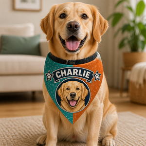 Custom Dog Bandana with Illustrated Pet Portrait and Name - Personalized Pet Bandana Collar With Adjustable Buckle aa7aa9e8-b6a8-412b-9b10-bfd18c2ad28e.png