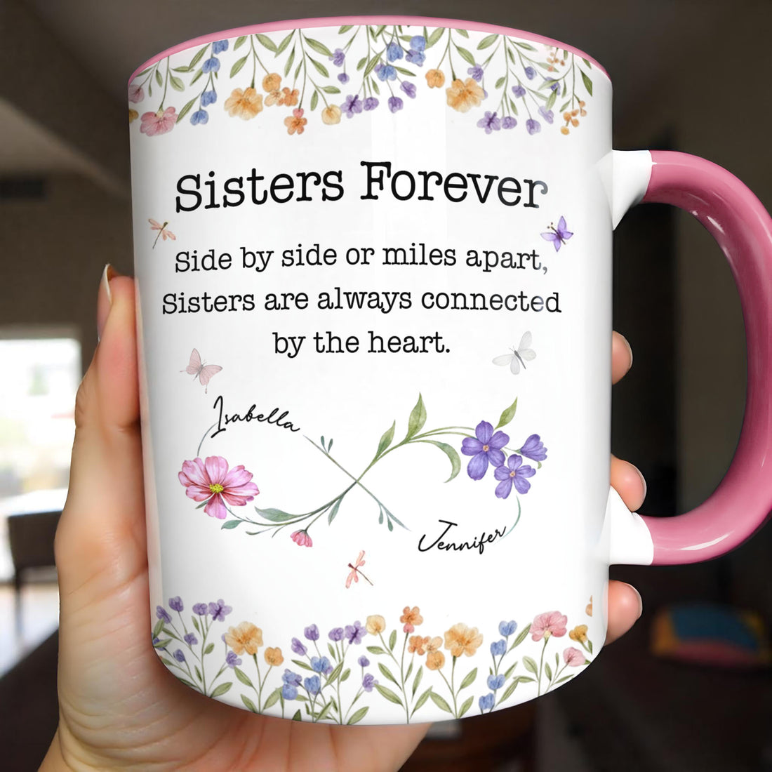 Sisters Forever Infinity Coffee Mug, Custom Gift For Sister And Besties aa7e2e05-de0a-45a9-a7aa-f6a55107f641-1.jpg
