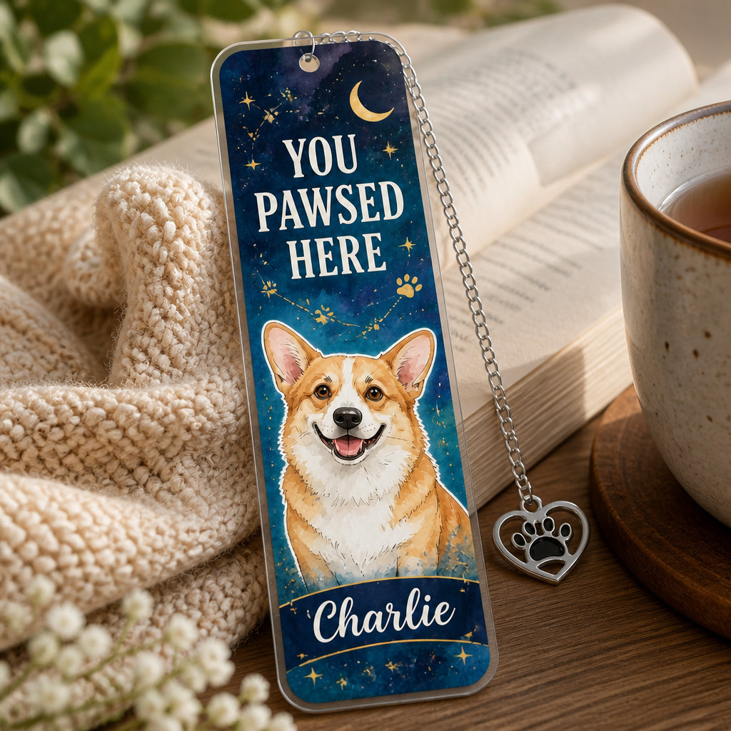 You Pawsed Here — Custom Pet Portrait Bookmark - Personalized Acrylic Bookmark aaa825c8-4cb7-4b05-84e1-5cff56f581dc.jpg