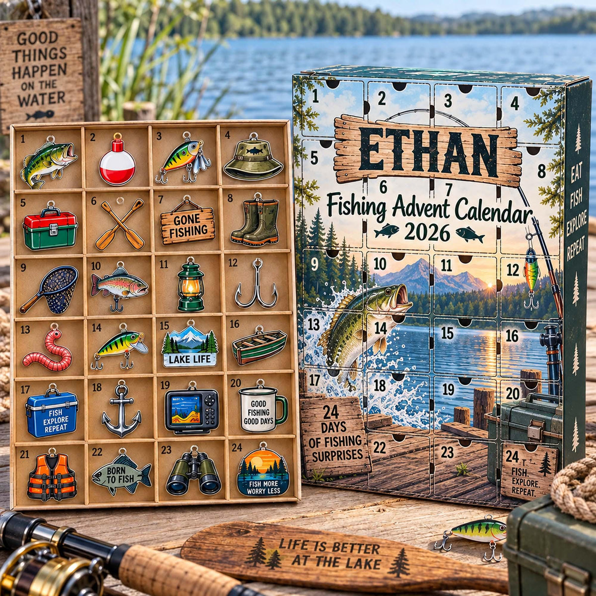 Personalized Fishing Advent Calendar 2026, Custom Fishing Blind Box, 24 Day Christmas Countdown with Fishing Tokens, Xmas Countdown Gifts aab24723-4458-4447-945c-28fe818d5217-il_fullxfull.8564787340_62za.jpg