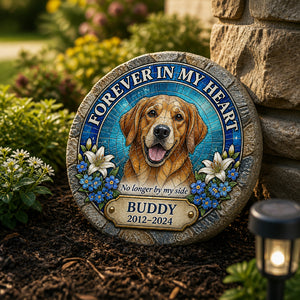 Pet Memorial Stone – Stained-Glass Style Portrait, Name & Years - Personalized Memorial Stone aad27be0-627e-45c0-bfa4-999a7ab5efcb.jpg