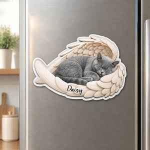 Custom Pet Memorial Angel Wings Fridge Magnet - Personalized Custom Shape Fridge Magnet aafb184d-8563-4076-85db-c0d702f0a1ec.png