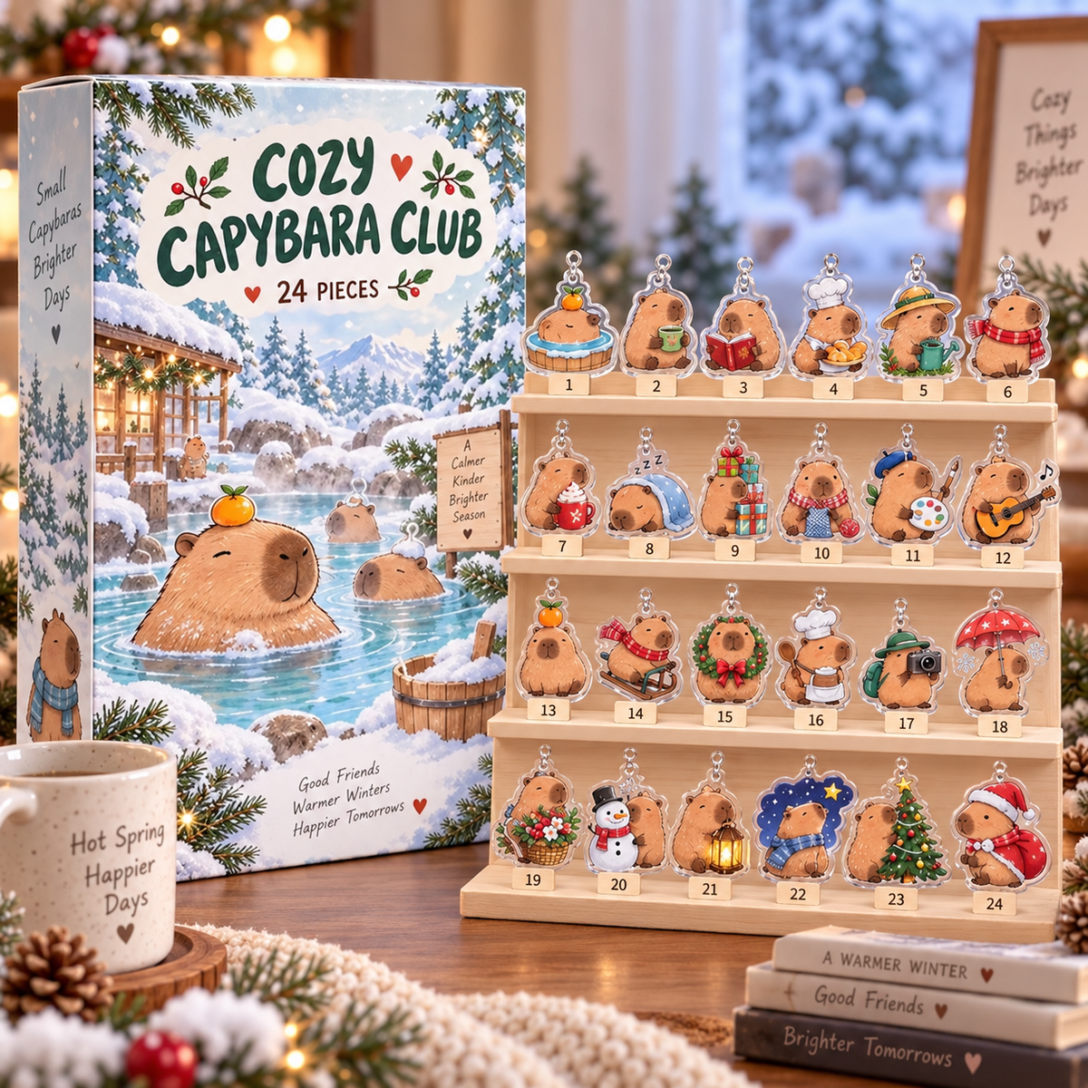 Capybara Advent Calendar, 24 Acrylic Hanging Tokens, Cozy Animal Christmas Countdown Gift for Capybara Lovers ab142d0c-d3dd-4dcd-900a-aa3c74159fcb-0fccc64d-14cb-4633-acf7-40ecc1807b6a.png