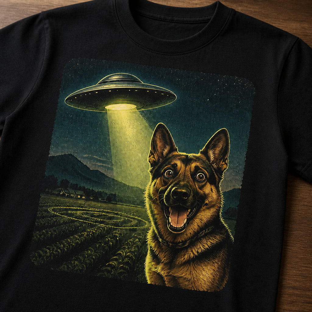 Custom Pet UFO Encounter T‑Shirt - Personalized T-shirt ab1446f1-fb2a-4887-955a-ab3ba79df1d3.jpg