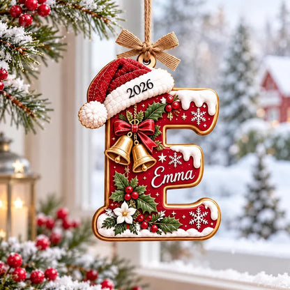Personalized Initial 3D Relief Ornament, Custom Name Letter with Santa Hat, Christmas Tree Decor, Kids Gift, Family Holiday Keepsake ab1e9bf5-25cb-4330-94fe-08784db3fc08-gjtyy-7-.webp