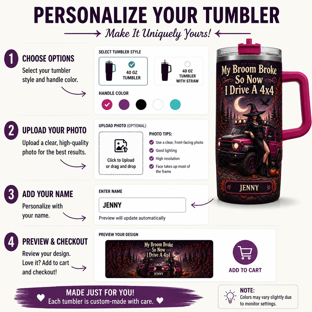 Witchy 4x4 — My Broom Broke Personalized 40oz Tumbler - Personalized 40 oz Stainless Steel Tumbler ab208f76-7a9d-440e-a9c6-f0187438386d.jpg