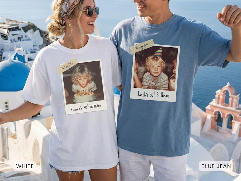 Personalised Vintage Photo And Year Shirt, Custom Picture Birthday Shirt, Retro 30th Birthday Gift, 40th Birthday Gift ab369c39-02ff-4bb5-a1e9-7337e19c773e-dfgf-4-.jpg