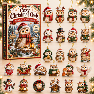 Festive Christmas Owl Advent Calendar 2026 - 24-Day Festive Countdown, Acrylic Charms Blind Box - Gift For Owl Lovers ab46cc10-4f01-4f7a-bc38-4eafc36e4145-owl-box-charms.png