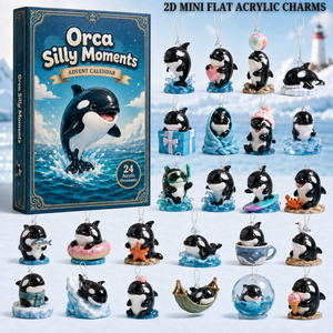 Orca Silly Moments Advent Calendar 2026 - 24-Day Festive Countdown, Acrylic Charms Blind Box - Gift For Orca Lovers ab4868d1-48ce-4c88-a775-cae1437c1a25-orca-text.png
