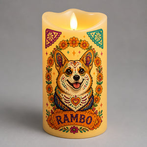 Day of the Dead Pet Photo Candle – Custom Portrait Flameless LED - Personalized Custom Led Flameless Candle ab7d1f61-42c6-49d1-98a6-7f287176d4d8.jpg