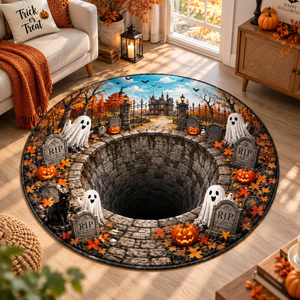 Halloween 3D Illusion Rug, Spooky Haunted House Area Rug, Ghost Pumpkin Round Rug, Halloween Home Decor, Horror Floor Mat ab82de14-71e7-4227-967c-fed85a4cb800-7542004c-93ea-460c-b904-6d67d3f33bfd.png