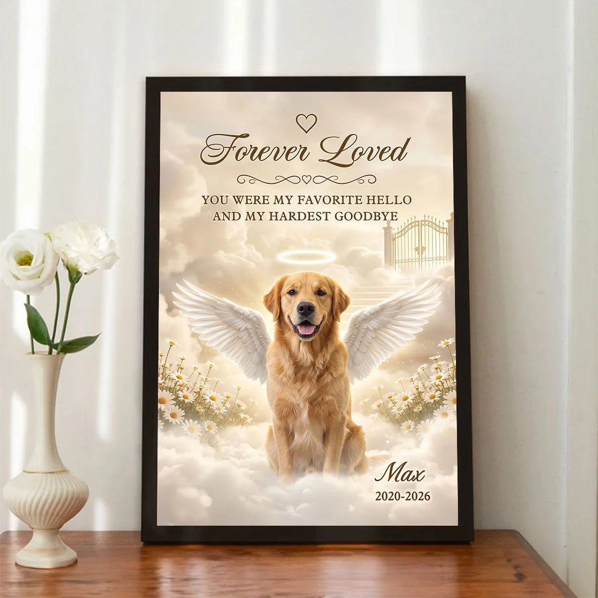 Custom Pet Loss Remembrance Picture Frame - Forever In My Heart Dog Memorial Gift - Personalized Border Collie Angel Picture abb042e8-5214-4289-bef6-a5af449afcee-AVuRGOQpgM__pod320260813916_web-6.webp