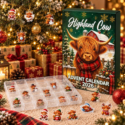 Highland Cow Christmas Advent Calendar, Acrylic or Wood Ornaments, Reusable Countdown Gift Box, Holiday Keepsake abe732e6-3e4d-4f7d-b18e-6d6612b1fd72-il_1588xN.8551952472_70wm.jpg