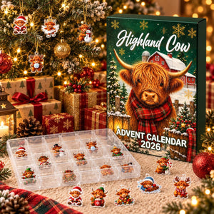 Highland Cow Christmas Advent Calendar, Acrylic or Wood Ornaments, Reusable Countdown Gift Box, Holiday Keepsake abe732e6-3e4d-4f7d-b18e-6d6612b1fd72-il_1588xN.8551952472_70wm.jpg