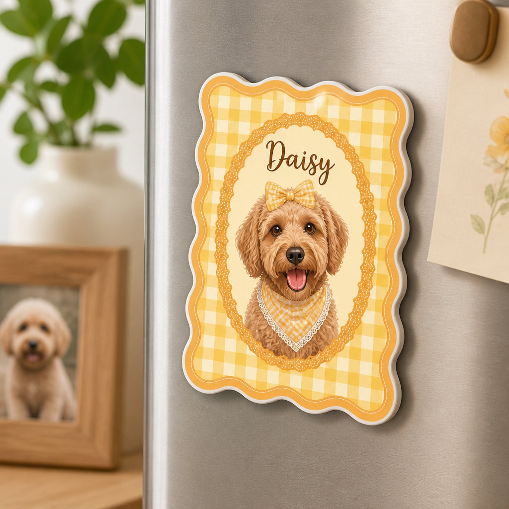 Custom Pet Portrait Retro Rosette Fridge Magnet - Personalized Custom Shape Fridge Magnet abedbbfd-58e8-4c63-b8e7-70346d7b1be3.jpg