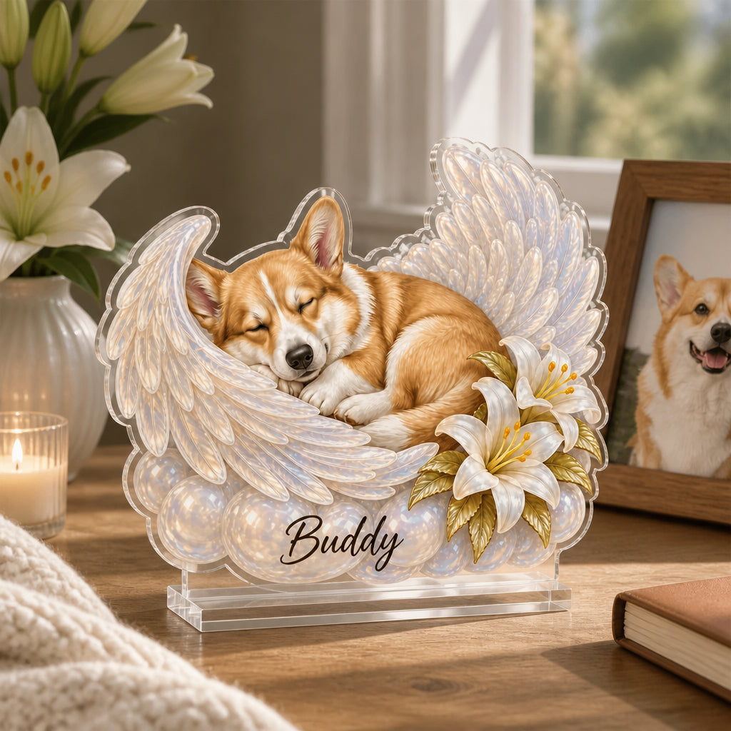 Custom Pet Memorial Acrylic Standee – Angel Moon Portrait with Name - Personalized Acrylic Custom shape Standing 1 layer (FS) abf05826-4447-463f-8615-dc34c38d6369.jpg