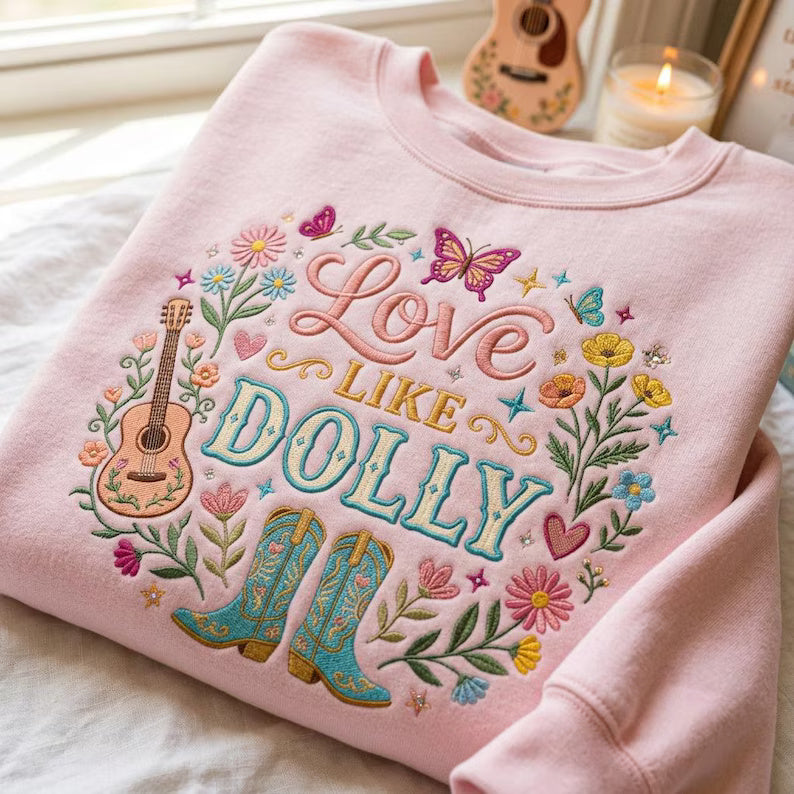 Love Like Embroidered Sweatshirt, Country Music Shirt, Floral Guitar Cowboy Boots Crewneck, Country Fan Gift abfc9698-e1b7-4966-91b9-162f5ee68001-gf-6-.jpg
