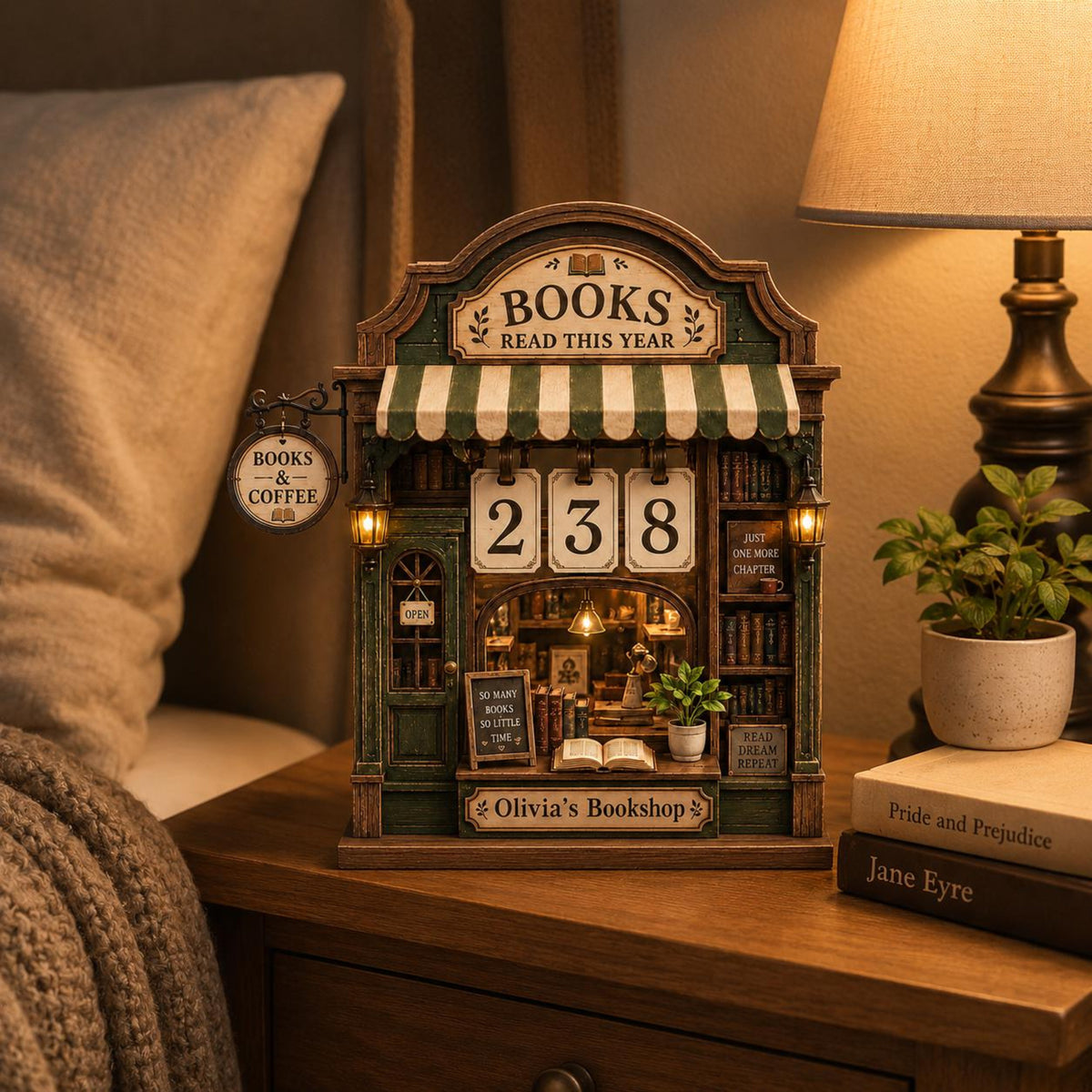 Personalized Book Tracker Sign, Books Read This Year Wooden Block Decor, Custom Bookshop Shelf Decor, Reading Counter Gift for BookLovers ac0351f1-ceae-4d95-91e5-100c08aa028a-5.jpg