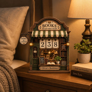 Personalized Book Tracker Sign, Books Read This Year Wooden Block Decor, Custom Bookshop Shelf Decor, Reading Counter Gift for BookLovers ac0351f1-ceae-4d95-91e5-100c08aa028a-5.jpg