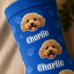 Custom Pet Face + Name Pattern Crew Socks - Personalized Socks - All over printed ac068878-ae79-4675-bd5c-fc7e8736b641.jpg