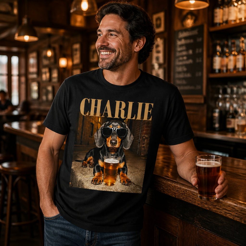 Custom Pet Bar Badge Tee – Photo + Name - Personalized T-shirt ac258bfe-a20c-4beb-8965-0aa89077c073.jpg