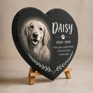 Heart-Shaped Slate Pet Memorial – Photo, Name & Years - Personalized Slate Memorial Stone ac303ec9-8c73-4c5c-a02a-d4f40e0bb85b.jpg