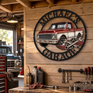 Custom Photo, Name Garage Mechanic Shaped Metal Sign - Personalized Birthday Gifts For Husband, Son, Grandson, Brother, Grandpa, Dad, Yourself, Garage Mode On ac3e5189-e5a6-4709-8d58-3a3296ac432c-b2_converted.png