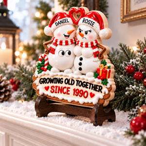 Love Gets Better With Time - Personalized Real 3D Raised Ornament
