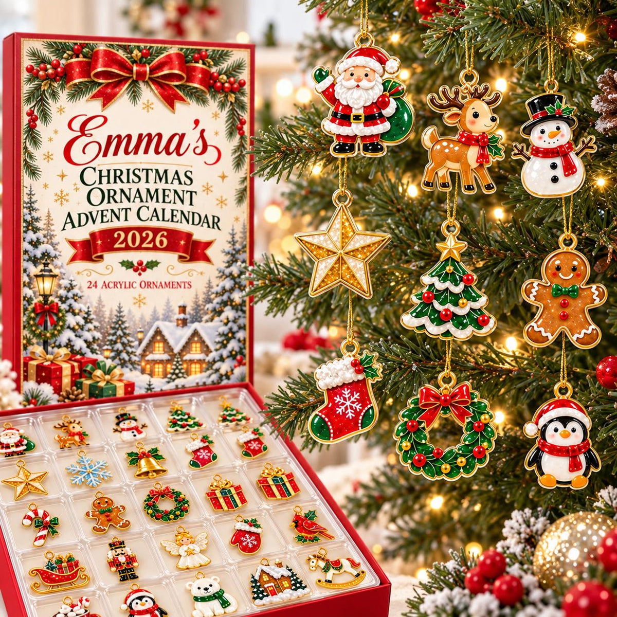 Personalized Christmas Advent Calendar 2026, 24 Acrylic Ornaments, Holiday Countdown Box, Custom Name Xmas Gift for Kids & Family John ac48d235-ffba-4a1e-b2fc-8a226bd1afe6-il_1588xN.8577798738_446k.jpg