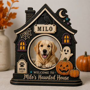 Personalized Halloween Pet Haunted House Photo Stand - Personalized Wooden custom shape Standing 2 layer (5mm) ac76bc9c-9d95-424e-890b-294d5b8a5ed4.jpg