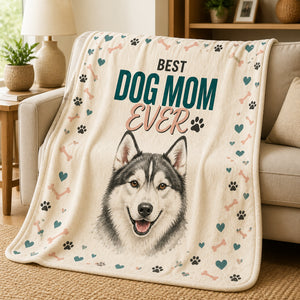Best Dog Mom Ever Husky Hearts Throw Blanket - Blanket ac7bc266-6a96-4066-9bfc-41180c170535.jpg