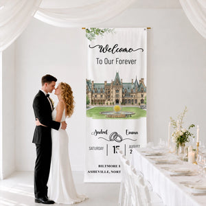 Welcome To Our Forever - Personalized Welcome Sign - Wedding Decoration ac8d5a91-b681-4f0a-bafc-c6125f76ceb3-2.webp
