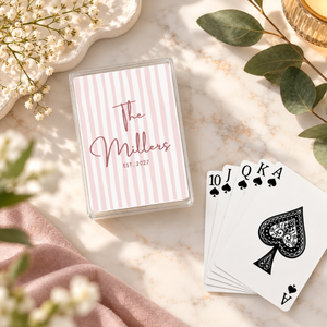 Personalized Family Name Playing Cards, Custom Last Name And Est Year Wedding Favor Decks, Wedding Gift For Couple, Special Gift For Friends ac9af3a4-4431-4cf6-a1c4-af2bcb82a470-4.png