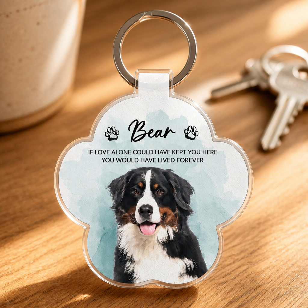 Rainbow Bridge Pet Memorial Photo Keychain - Personalized Acrylic Keychain ac9cd72b-75f6-4063-b26a-1fe63c915074.png