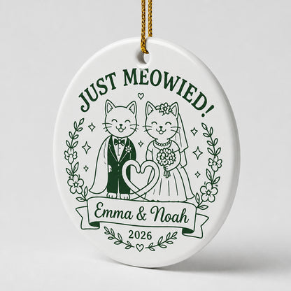 Just Meowied Wedding Cats Ornament – Personalized Names & Year - Personalized Ornament ac9cdcf3-64c6-4ee9-be7a-33a342466556.jpg