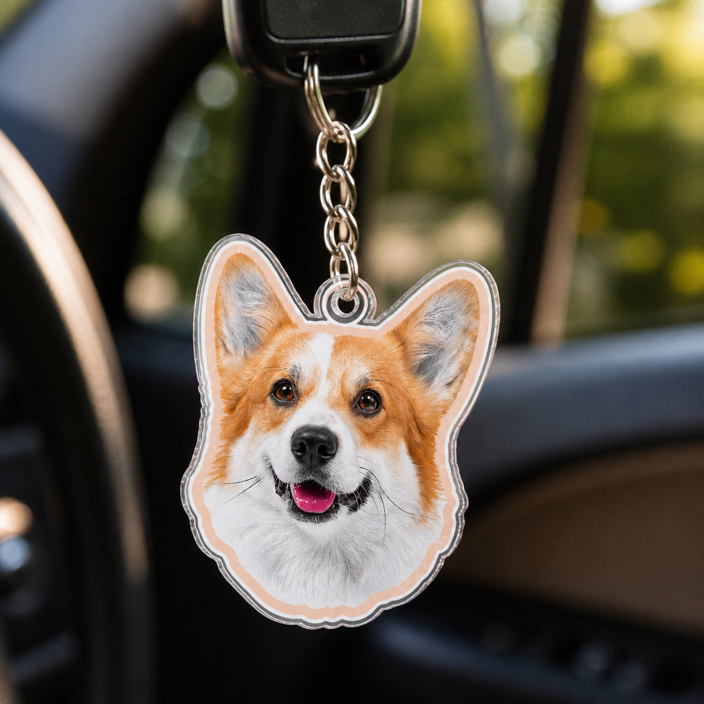 Custom Pet Photo Die-Cut Acrylic Keychain - Personalized Acrylic Keychain aca333ab-3c0a-41ed-8f20-05dd8c60ea72.jpg